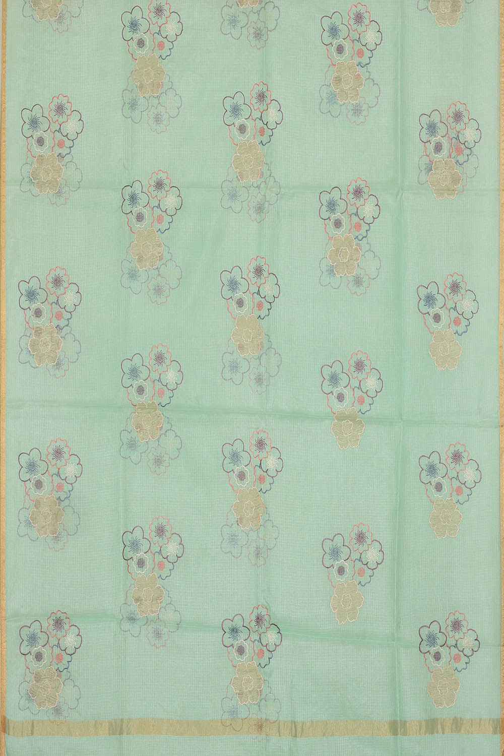 Image of Kota Silk Sea Green Saree