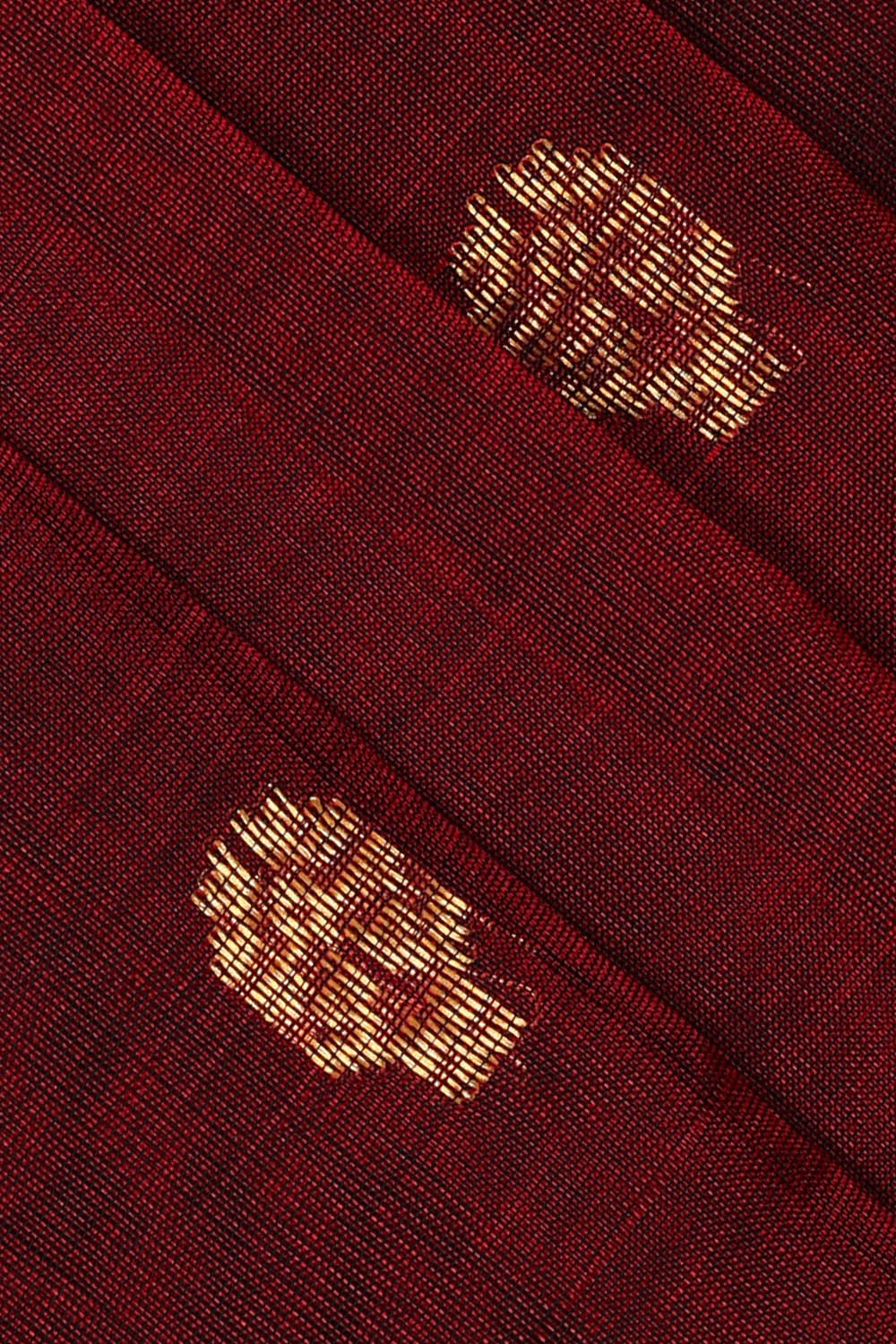 Image of Venkatagiri Cotton Silk Maroon Saree