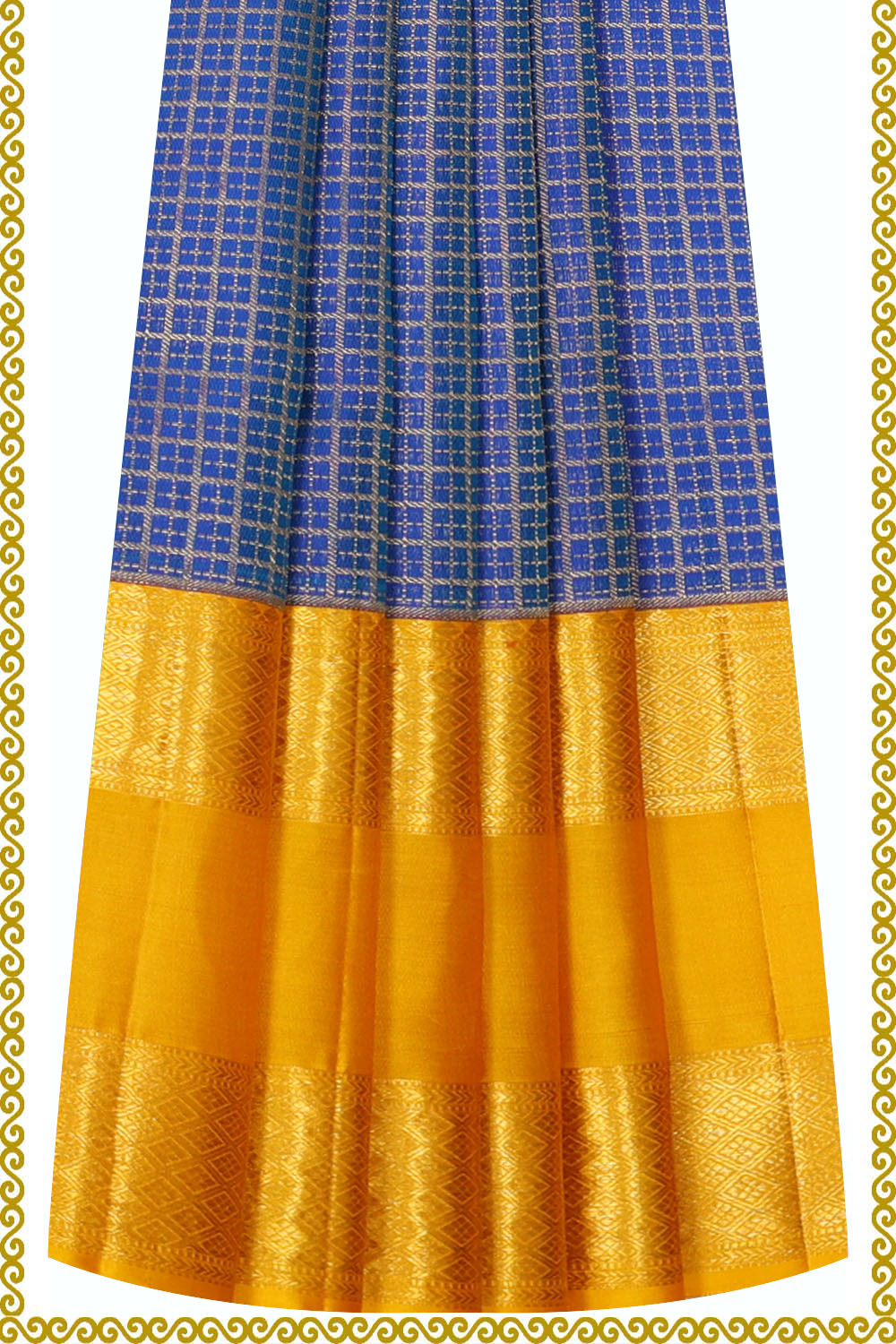 Image of Kanchipattu Pavada Unstitched Set