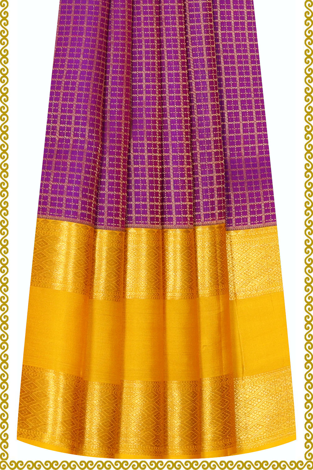 Image of Kanchipattu Pavada Unstitched Set