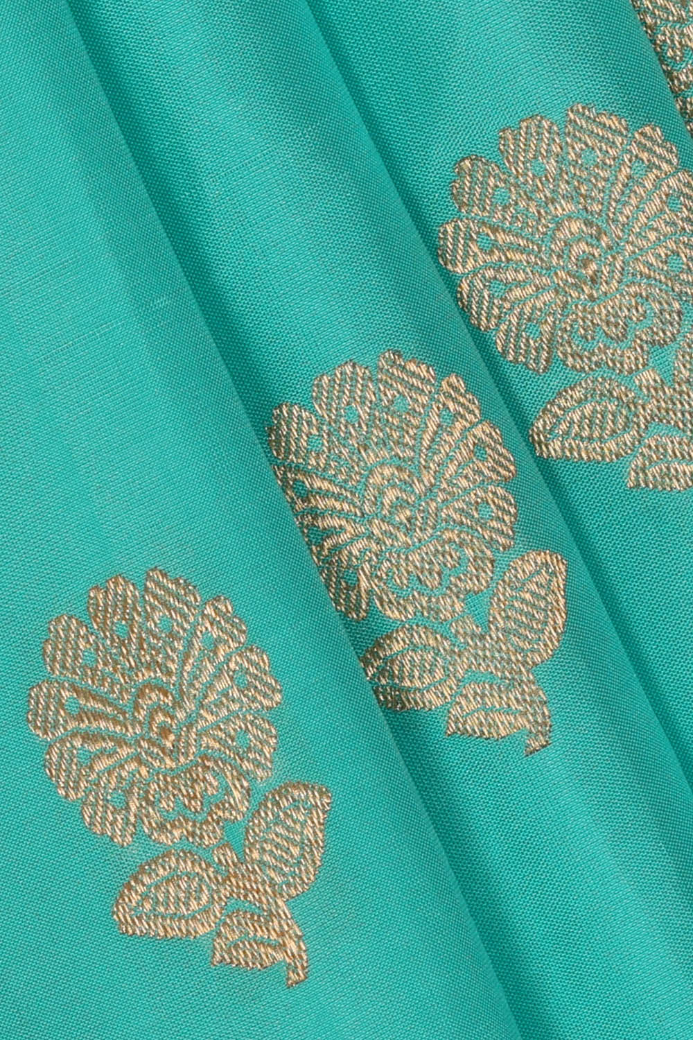 Image of Kanchipattu Silk Sky Blue Saree