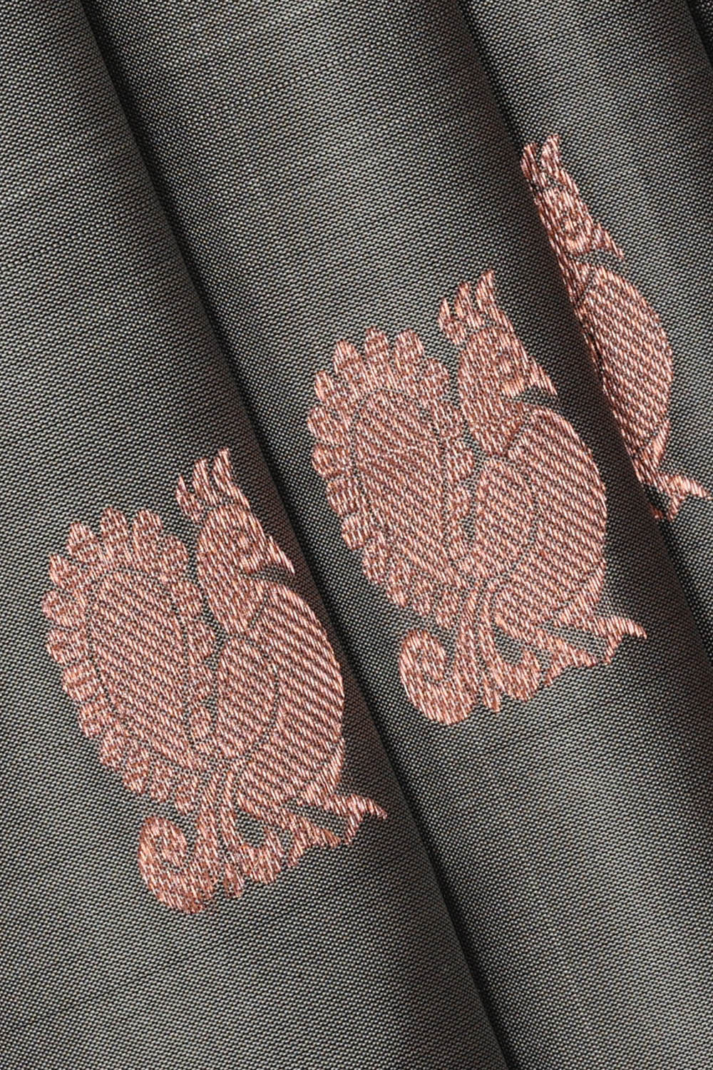Image of Kanchipattu Silk Grey Saree