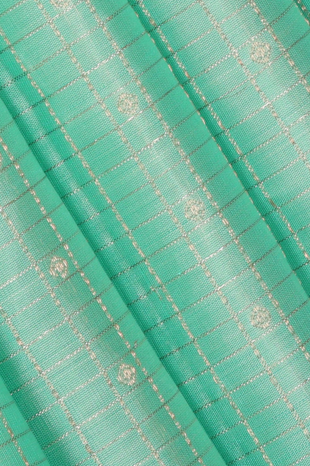 Image of Kanchipattu Silk Sea Green Saree