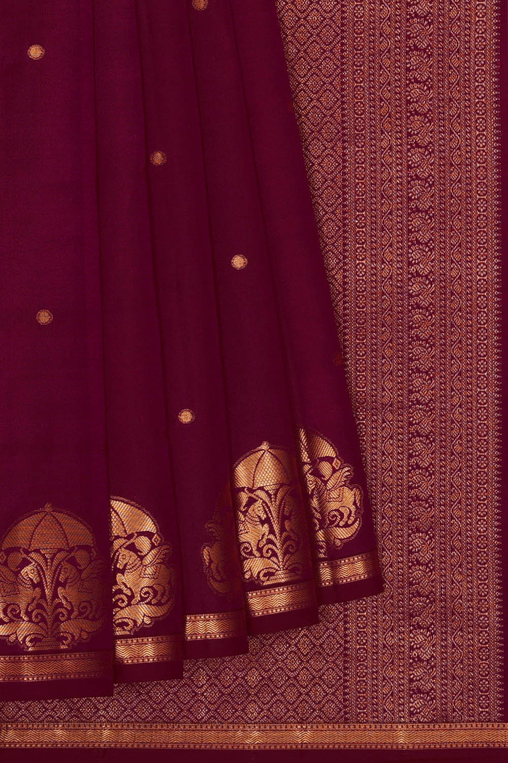 Image of Kanchipattu Silk Purple Saree