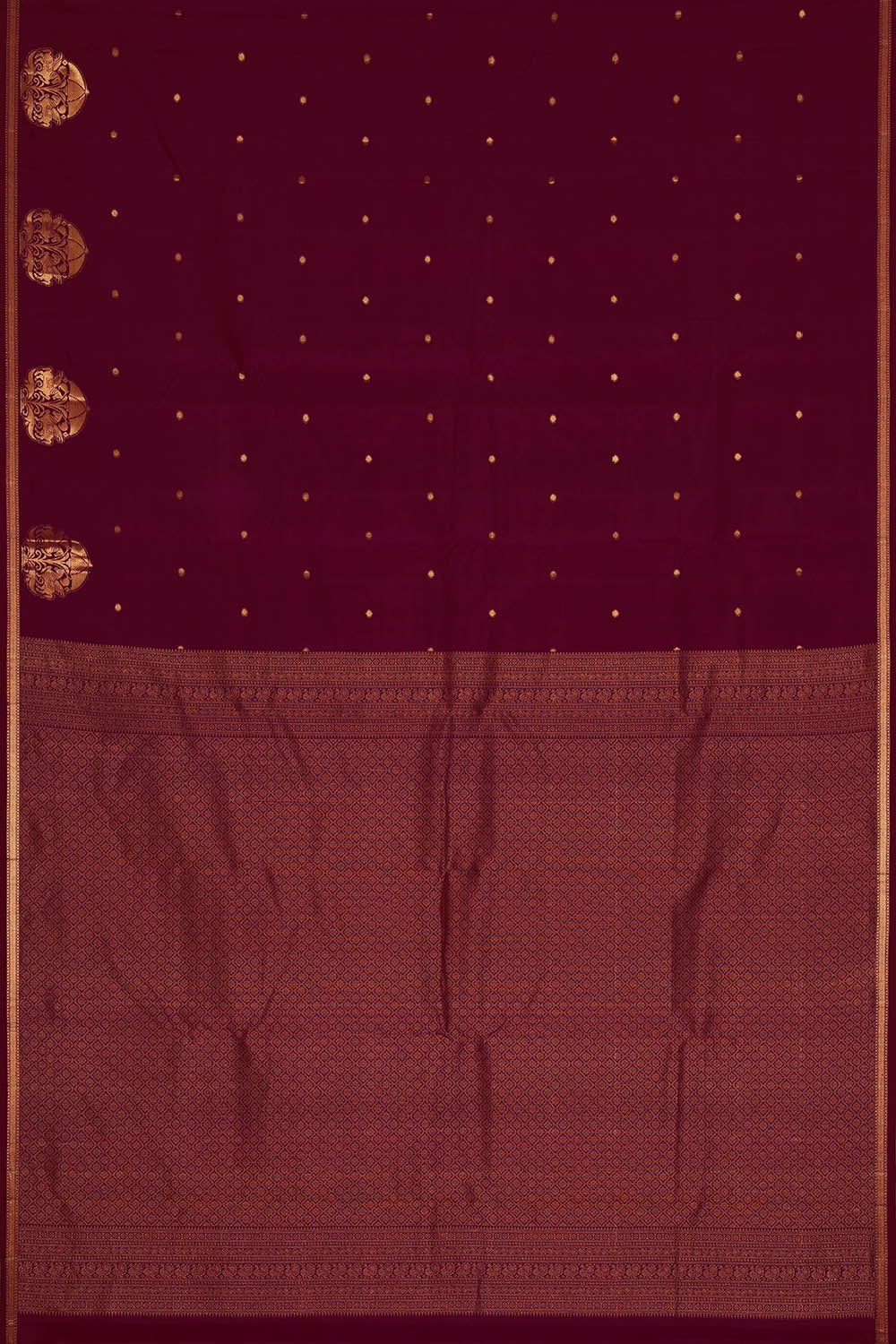 Image of Kanchipattu Silk Purple Saree