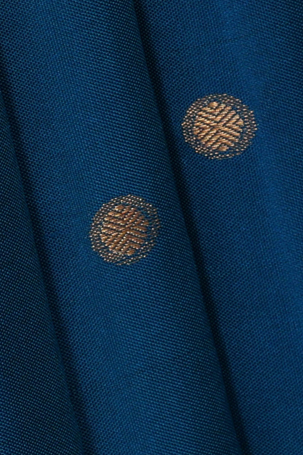 Image of Kanchipattu Silk Blue Saree