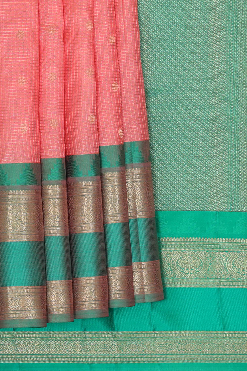 Image of Kanchipattu Silk Pink Saree