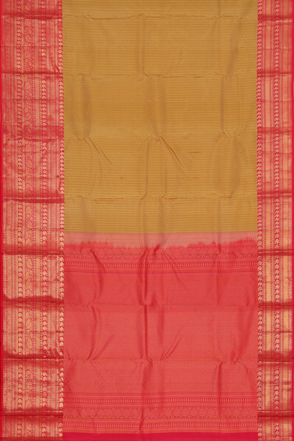 Image of Kanchipattu Silk Beige Saree