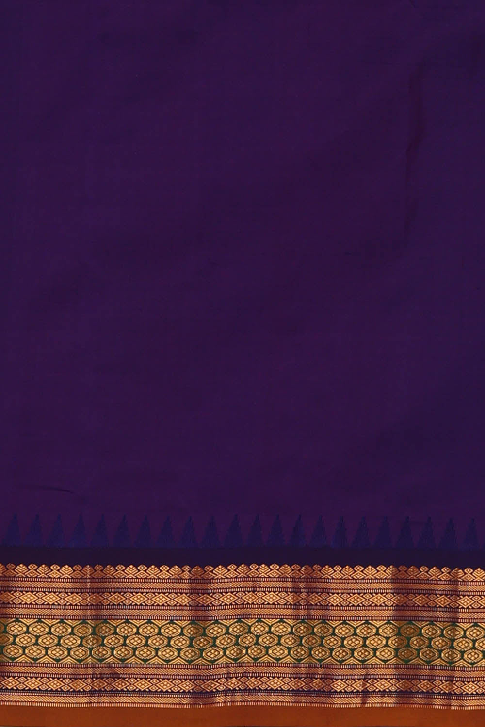 Image of Gadwal Silk Red Saree