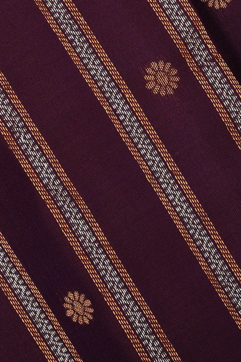 Image of Gadwal Silk Wine Purple Saree