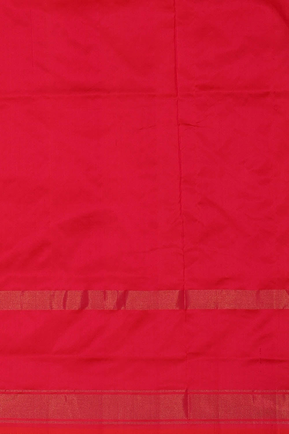 Image of Pochampally Ikat Silk Orange Saree