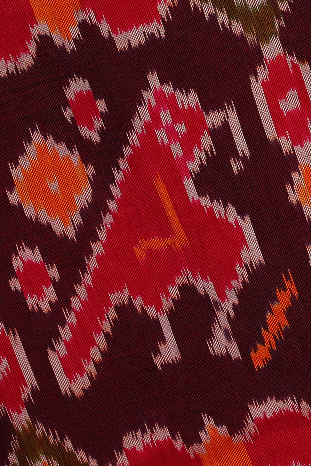 Image of Pochampally Ikat Silk Navy Blue Saree