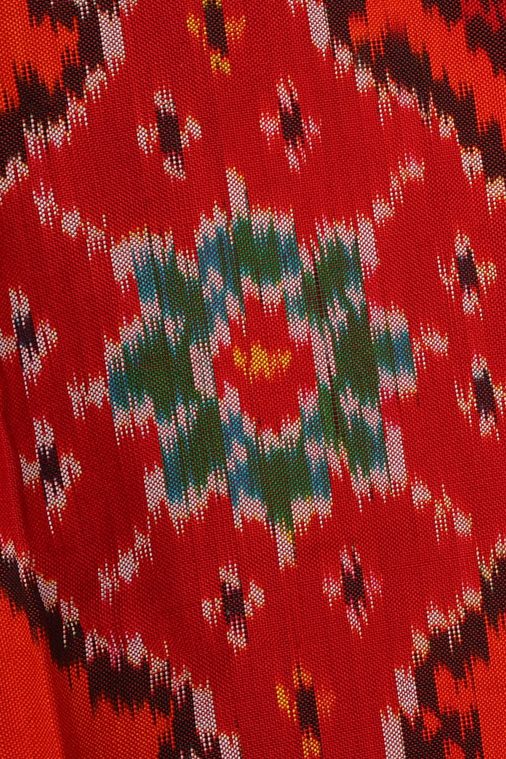 Image of Pochampally Ikat Silk Red Saree