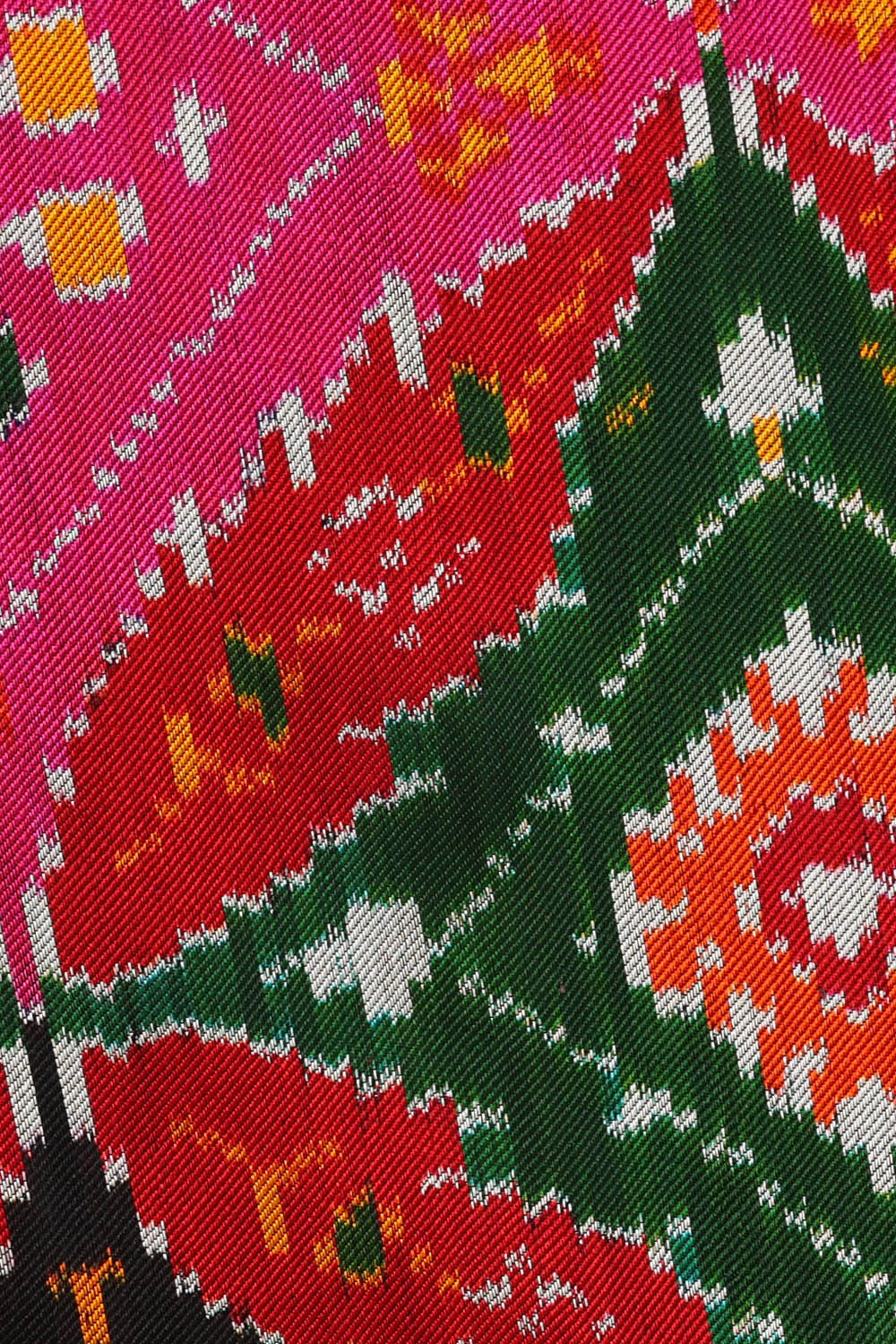 Image of Red Pochampally Silk Saree