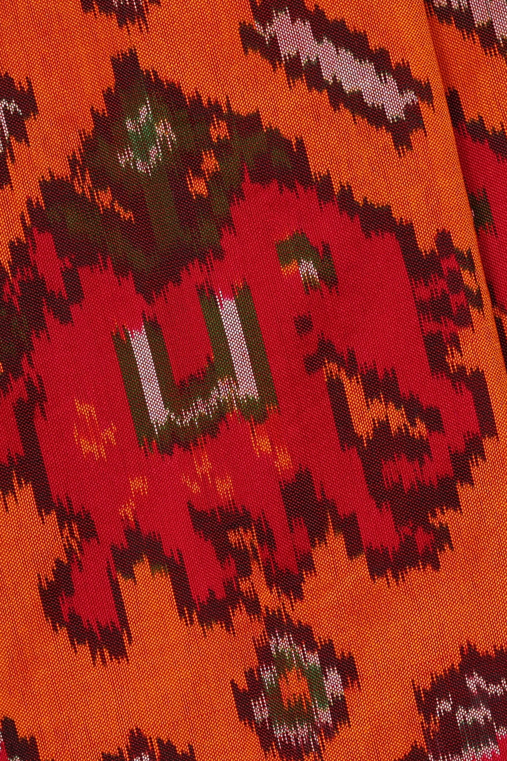 Image of Pochampally Ikat Silk Red Saree