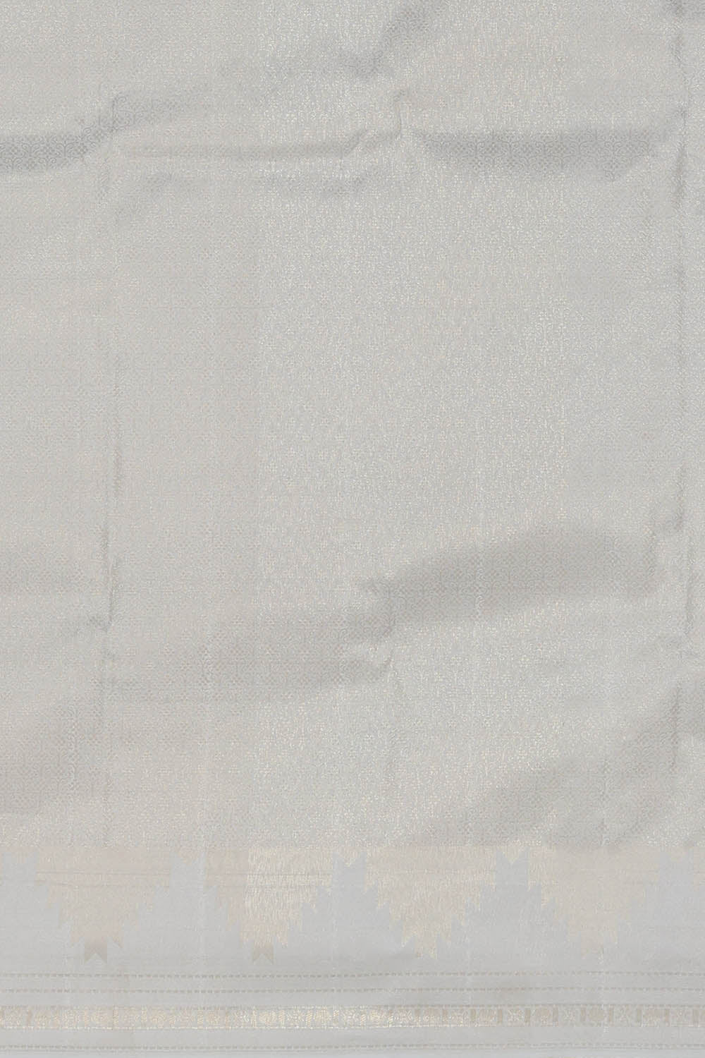 Image of Silver-Grey Kanchipattu Brocade Saree