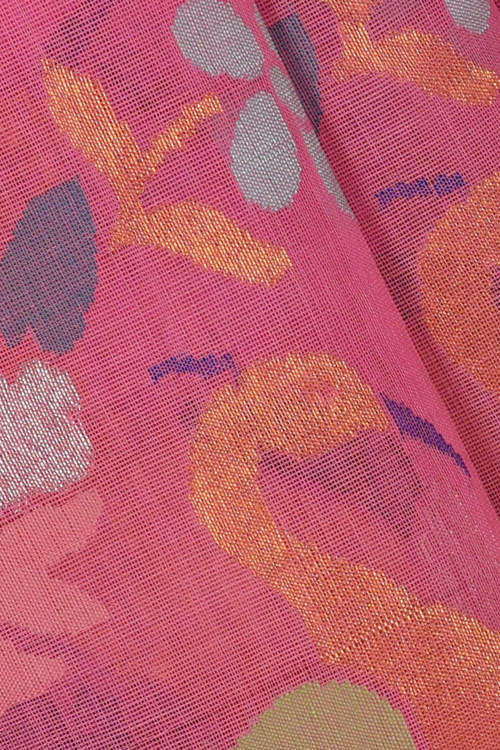 Image of Pink Uppada Cotton Saree