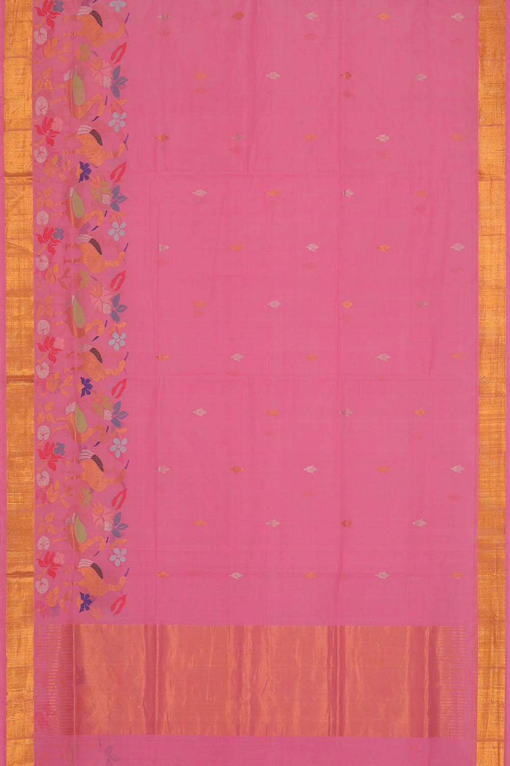 Image of Pink Uppada Cotton Saree