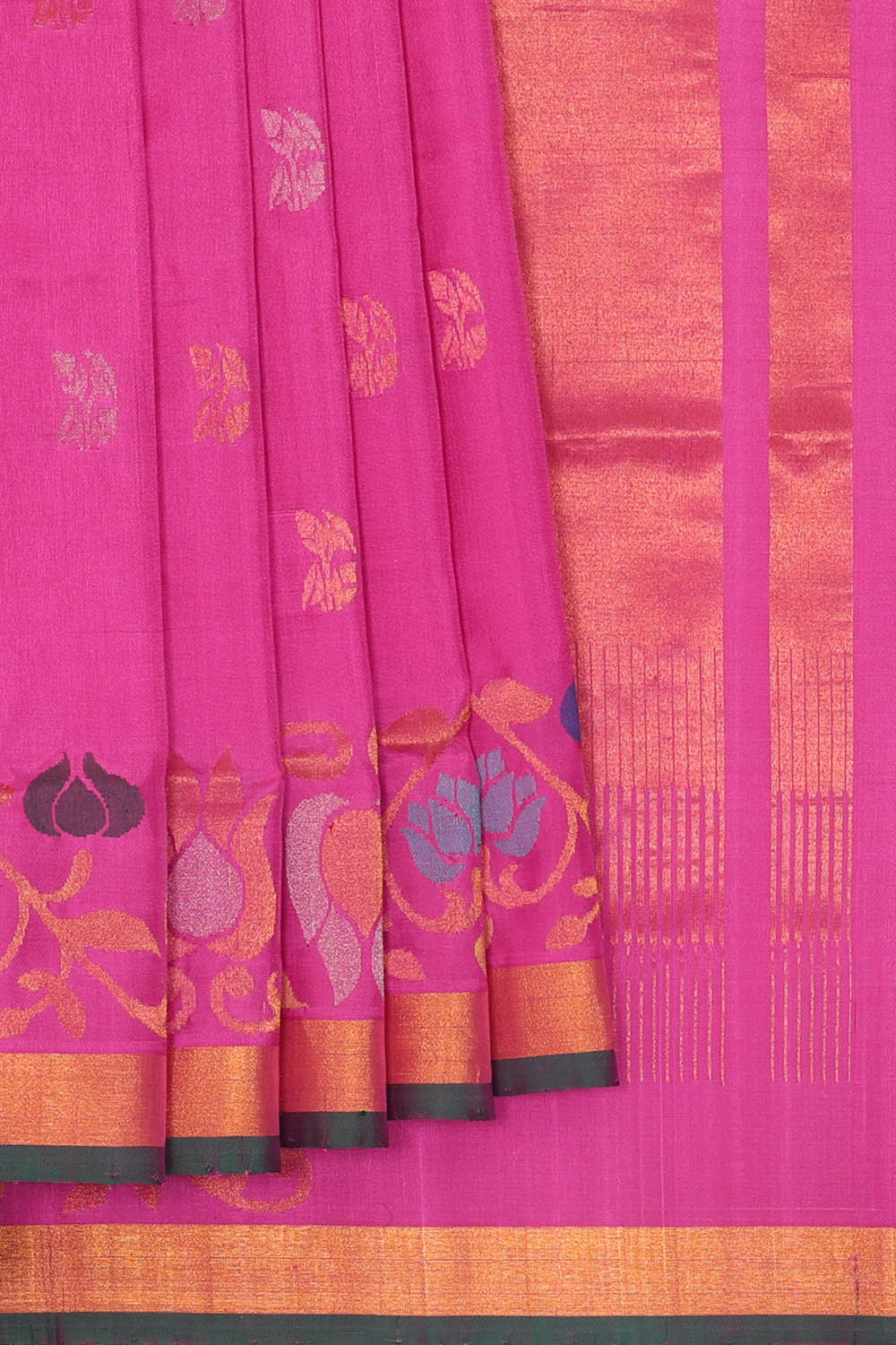 Image of Lavender-pink Uppada Silk Saree