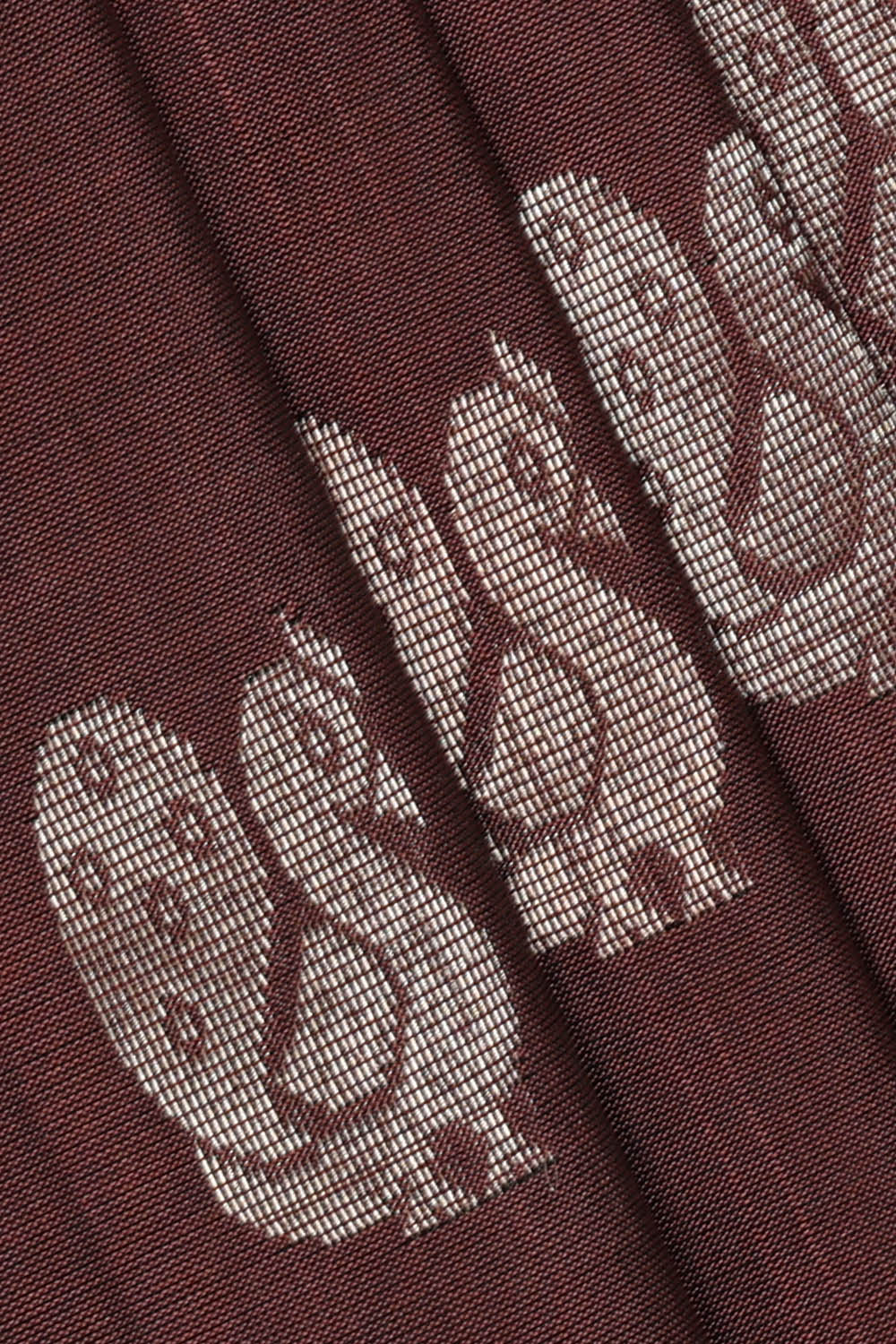Image of Mauve-Brown Uppada Silk Saree