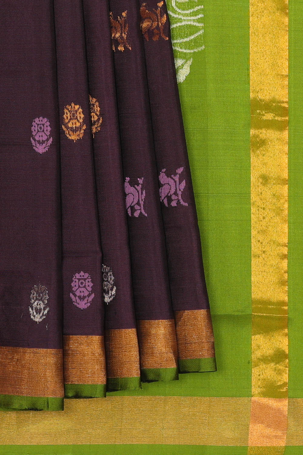 Image of Black Uppada Silk Saree