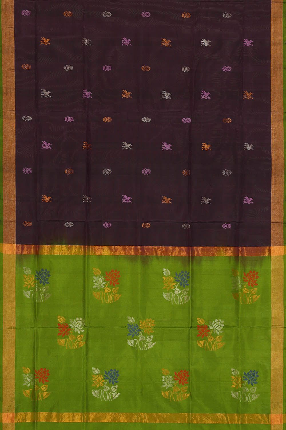 Image of Black Uppada Silk Saree