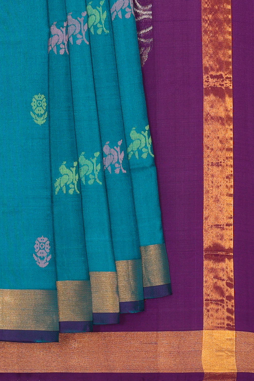 Image of Blue Uppada Silk Saree