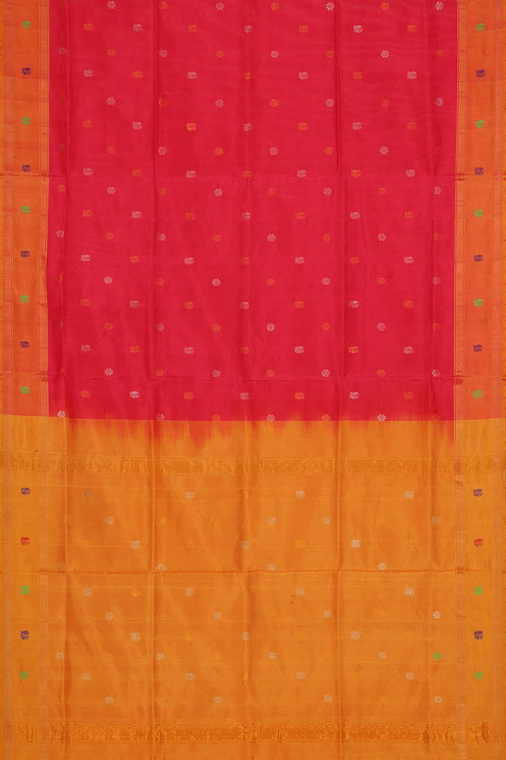 Image of Fuchsia-Pink Uppada Silk Saree