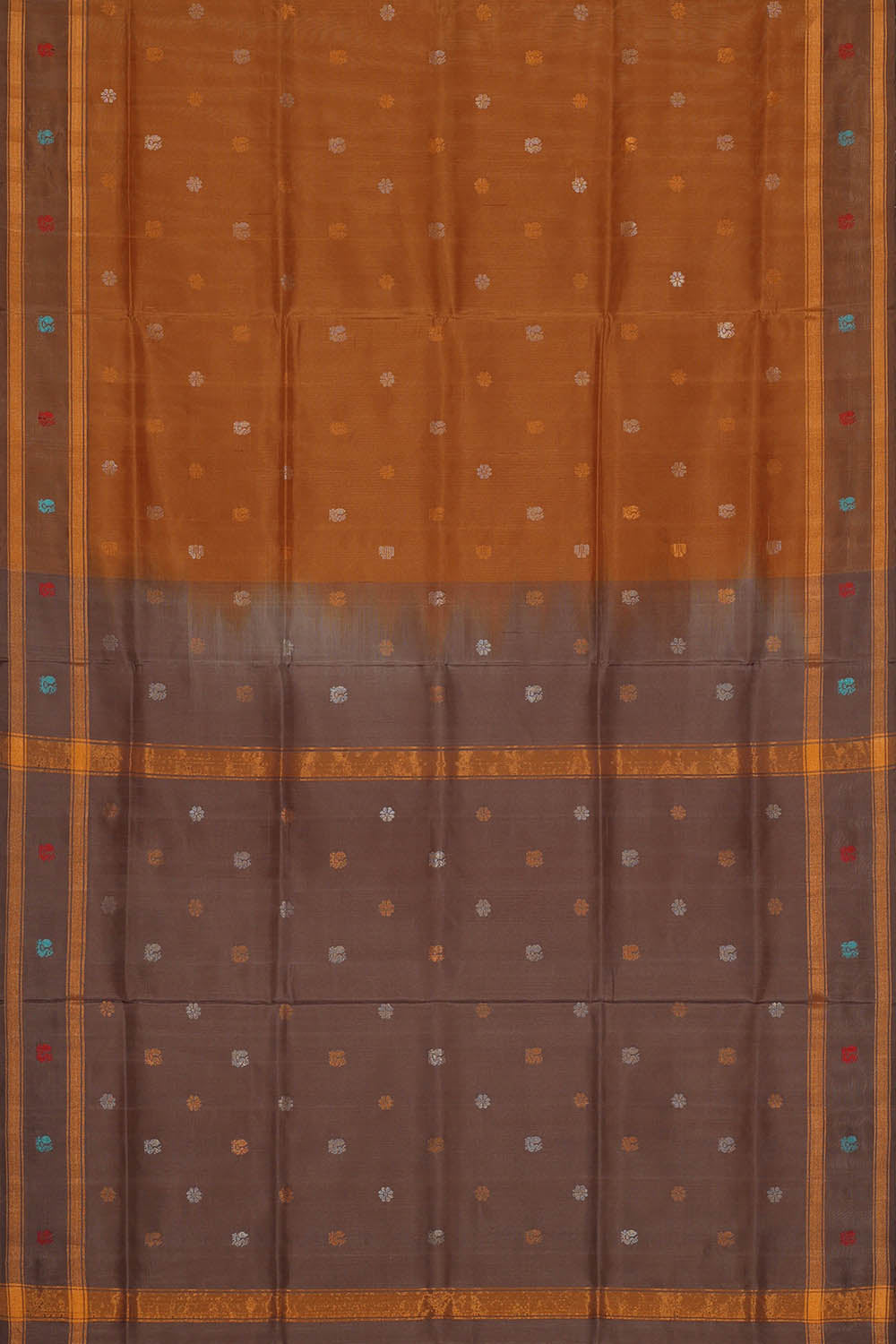 Image of Brown Uppada Silk Saree