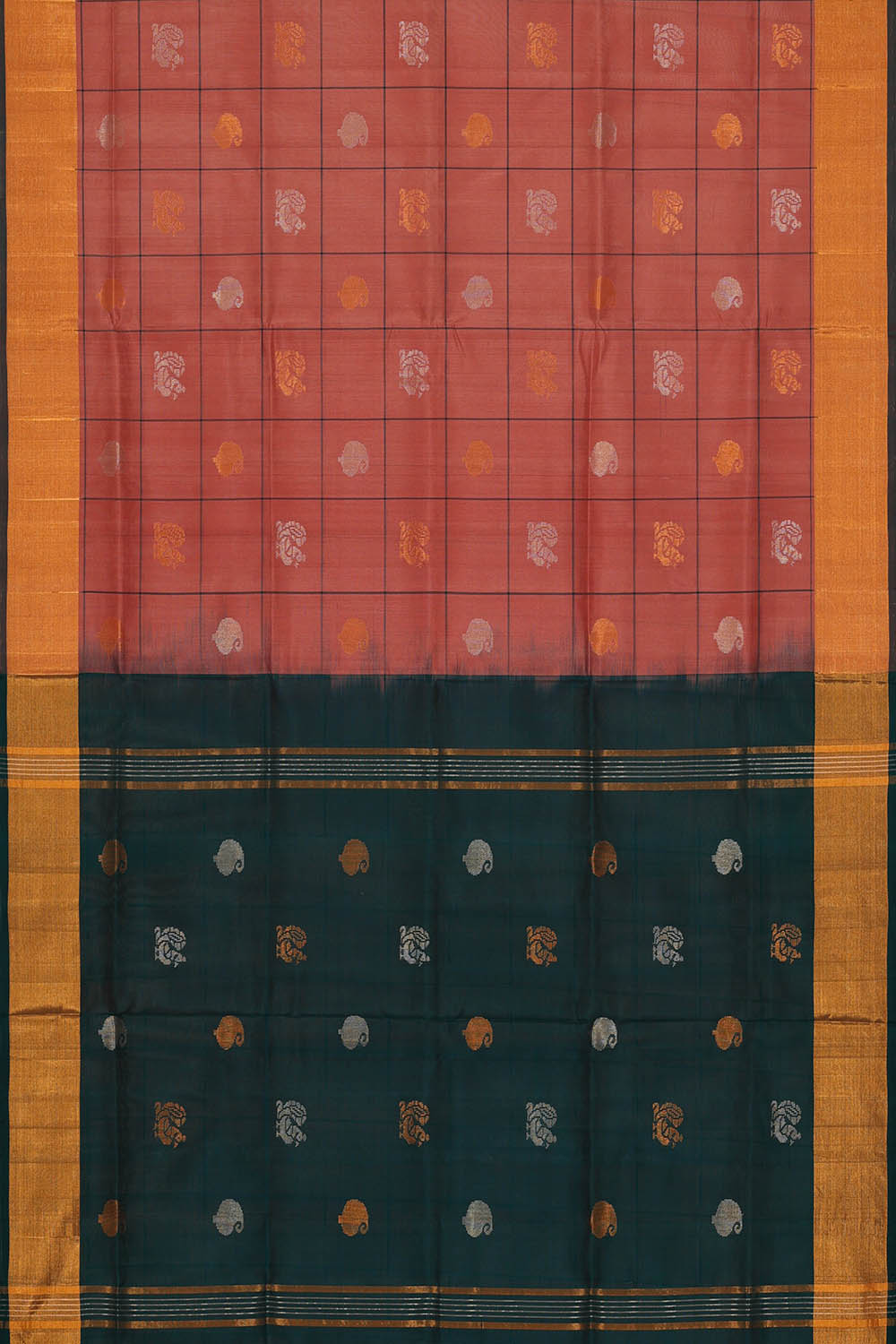 Image of Onion Pink Uppada Silk Saree