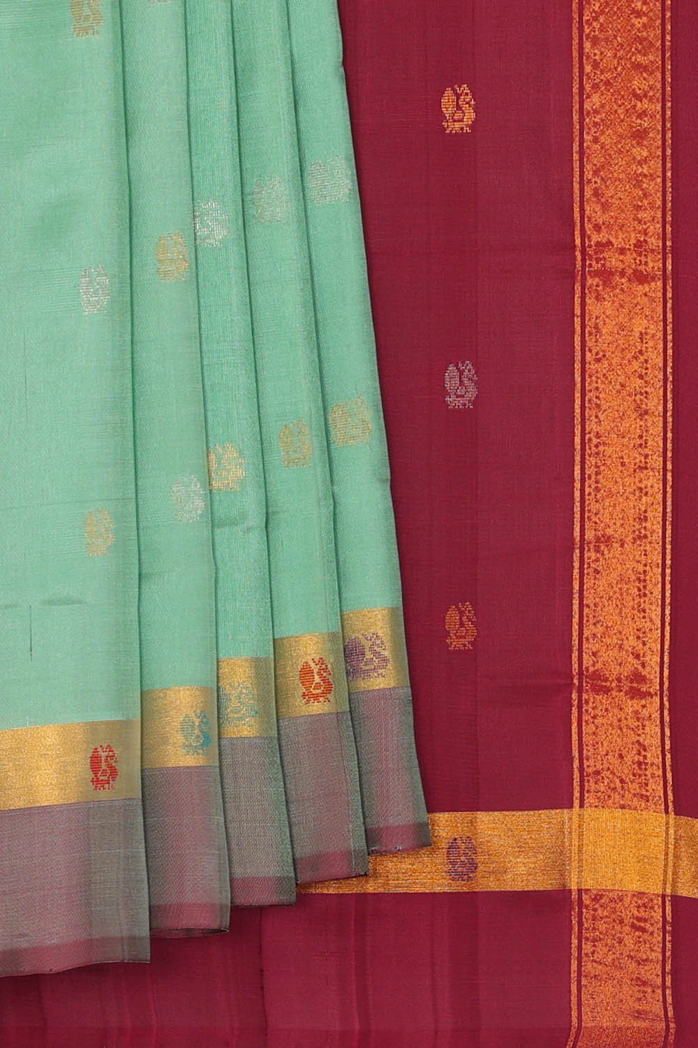Image of Pond-Blue Uppada Silk Saree