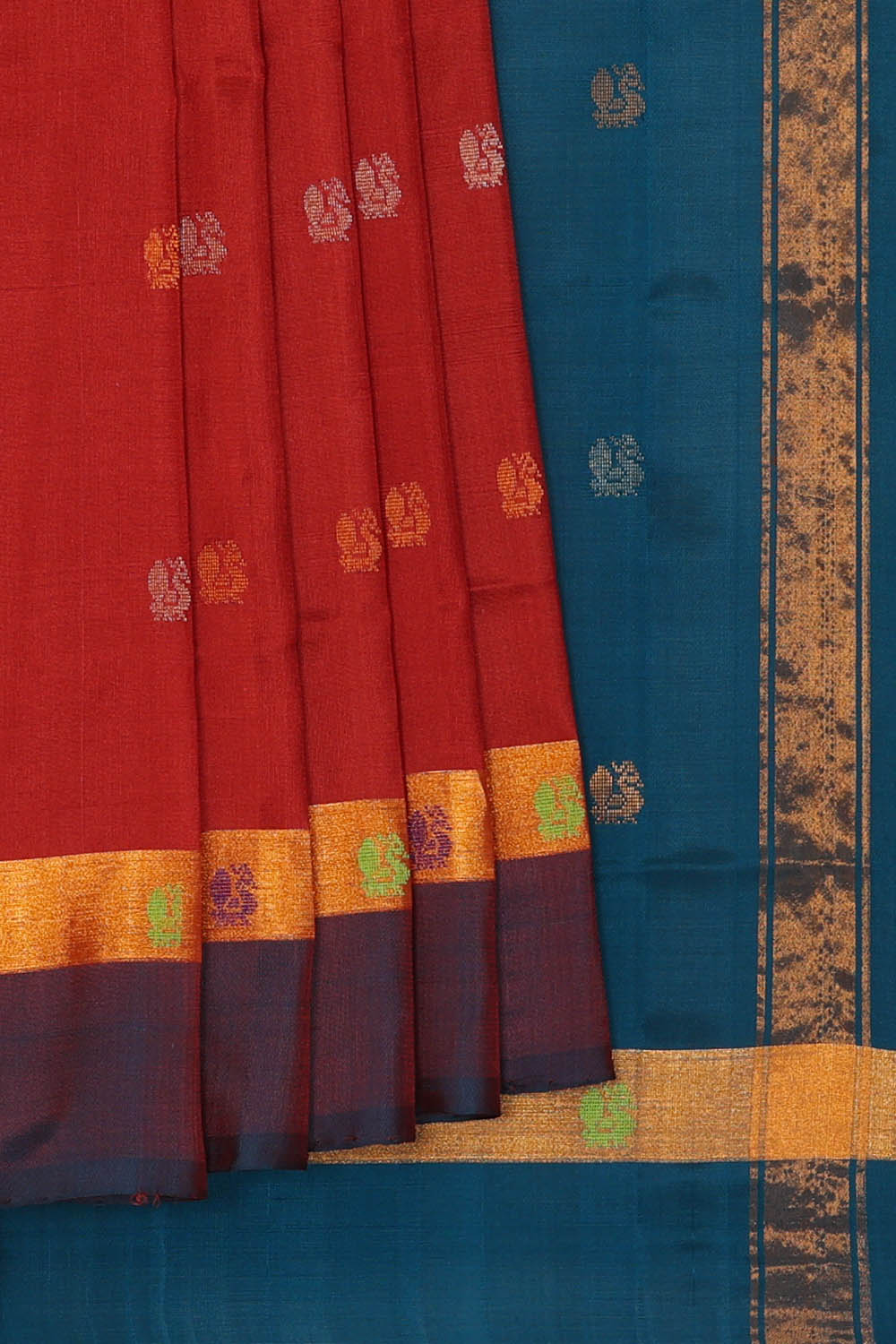 Image of Maroon Uppada Silk Saree
