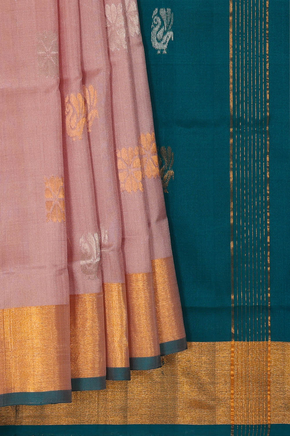Image of Uppada Silk Light Pink Saree