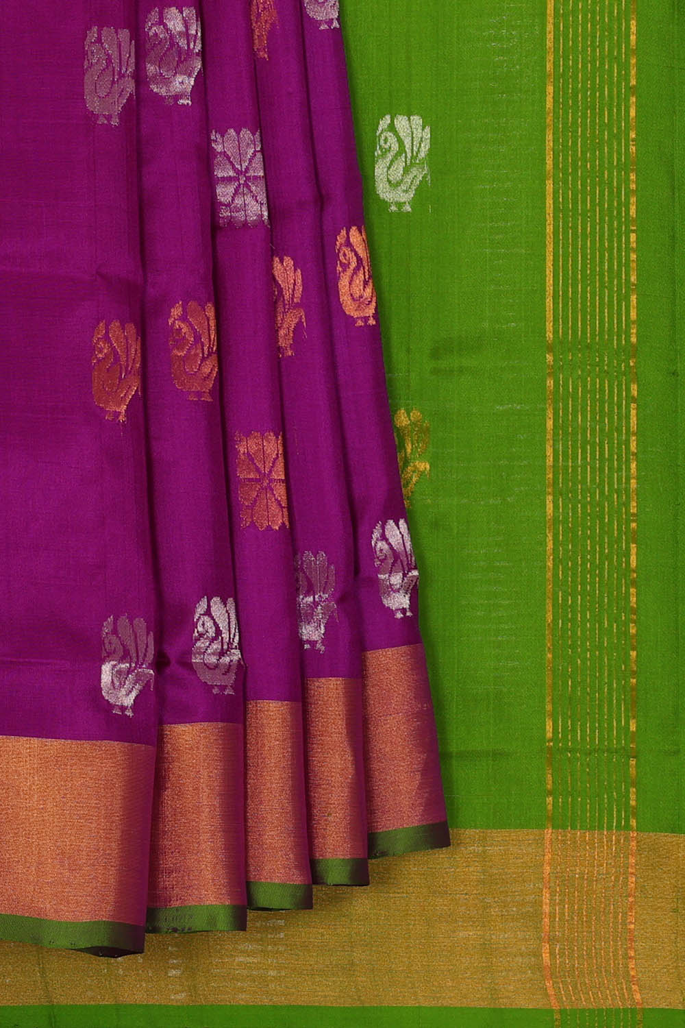 Image of Uppada Silk Purple Saree