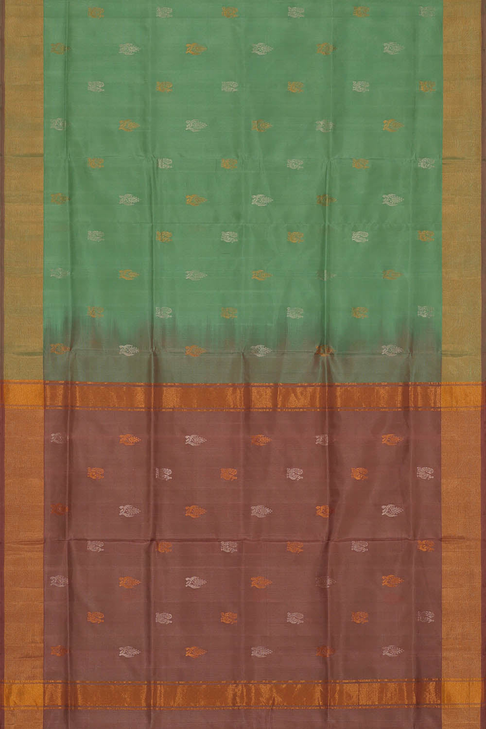 Image of Uppada Silk Sea Green Saree