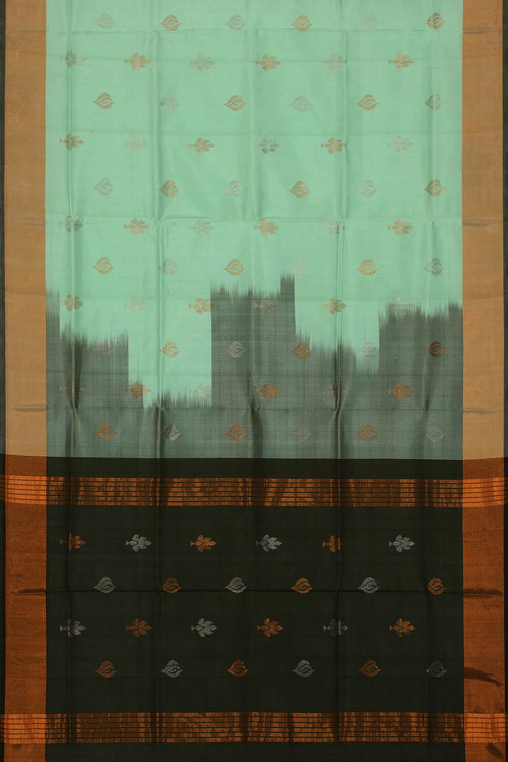 Image of Uppada Silk Sea Green Saree