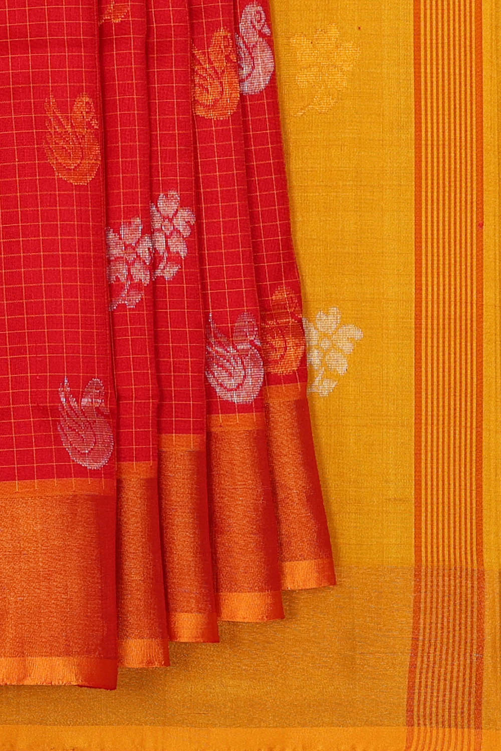 Image of Uppada Silk Red Saree