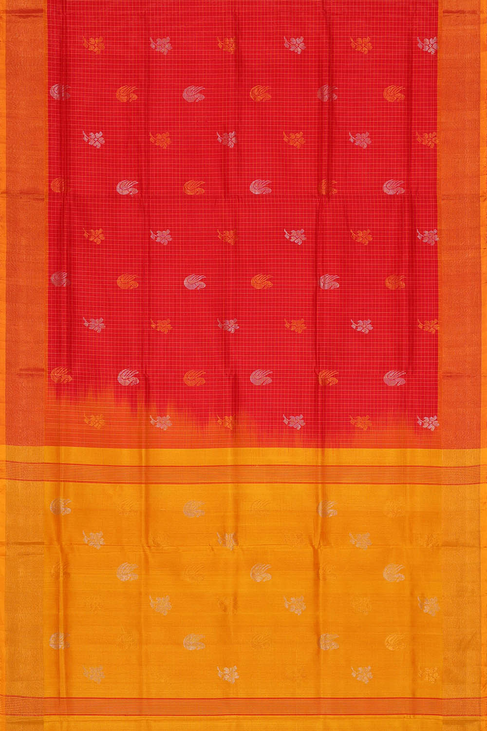 Image of Uppada Silk Red Saree