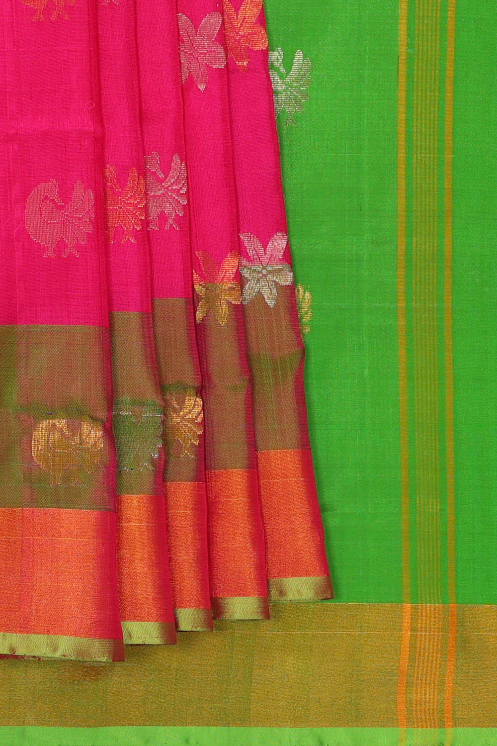 Image of Uppada Silk Pink Saree