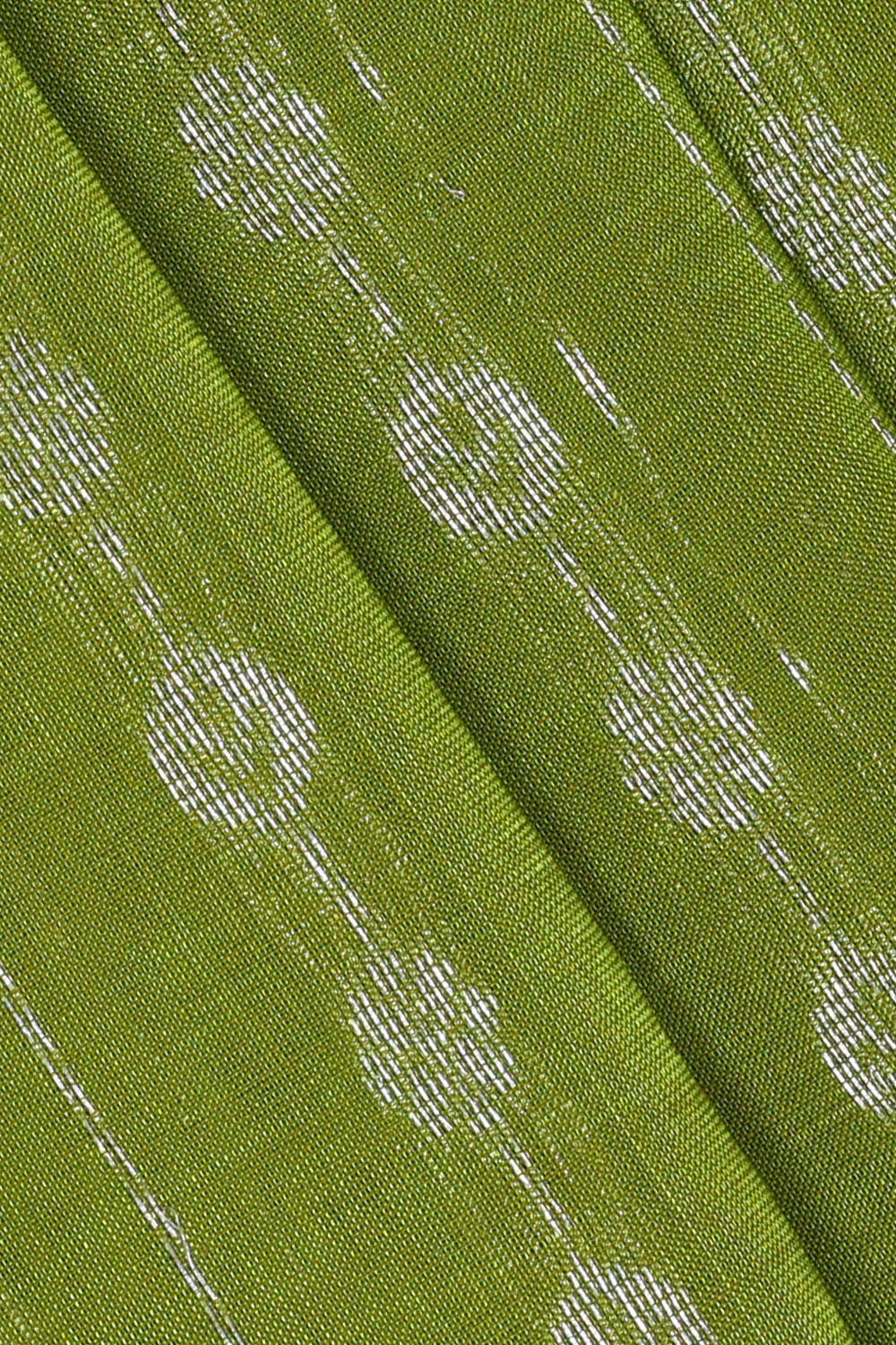 Image of Kuppadam Cotton Silk Green Saree
