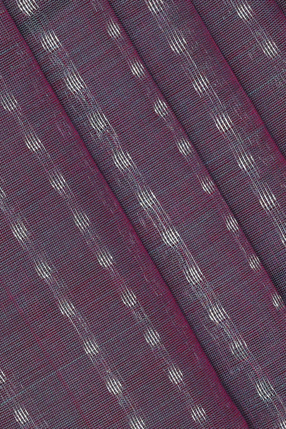Image of Kuppadam Cotton Silk Grey Saree