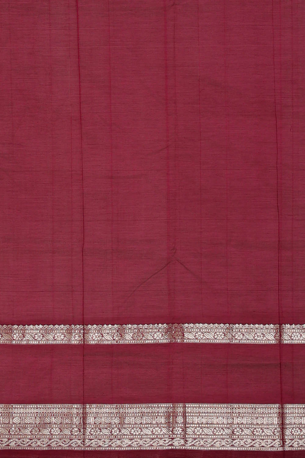 Image of Kuppadam Cotton Silk Grey Saree