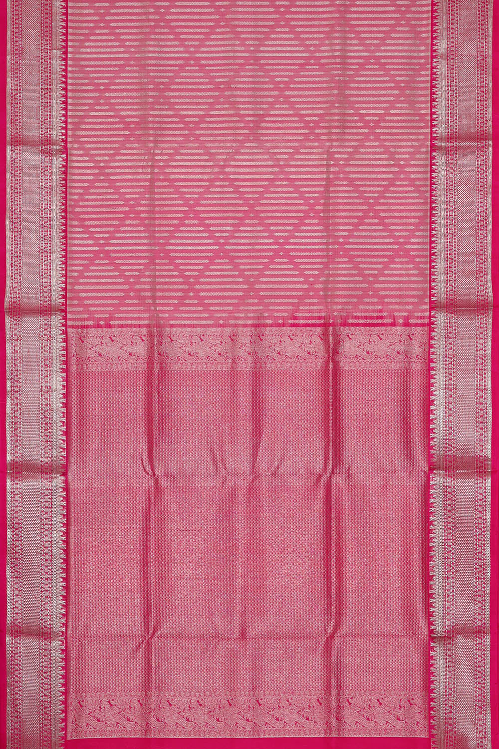 Image of Venkatagiri Silk Pink Saree