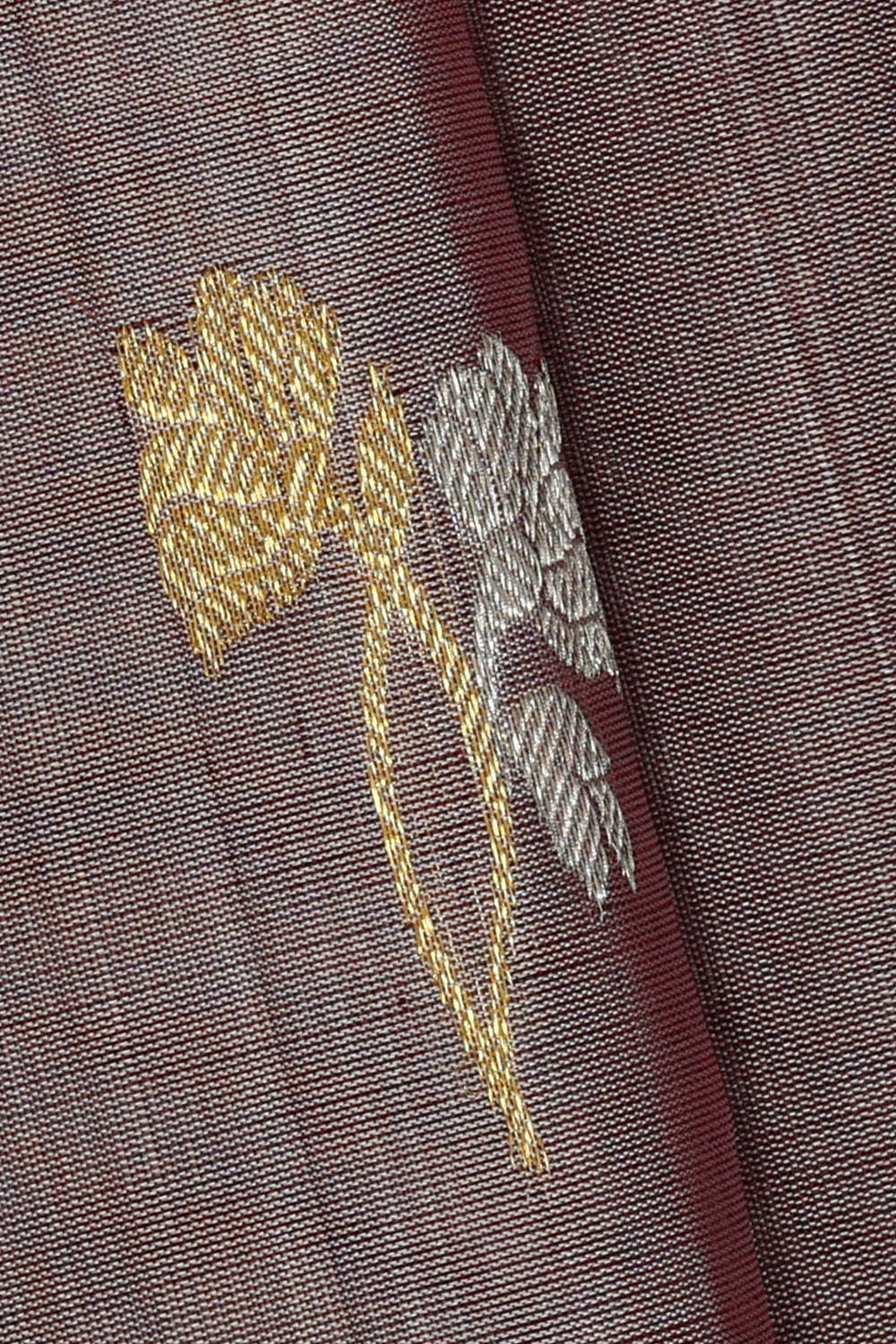 Image of Venkatagiri Silk Light Brown Saree