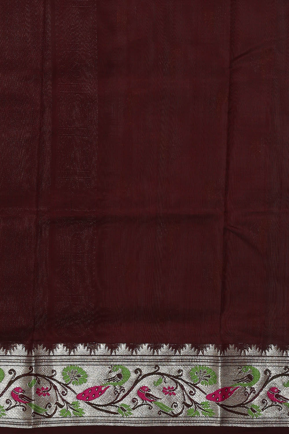 Image of Venkatagiri Silk Light Brown Saree