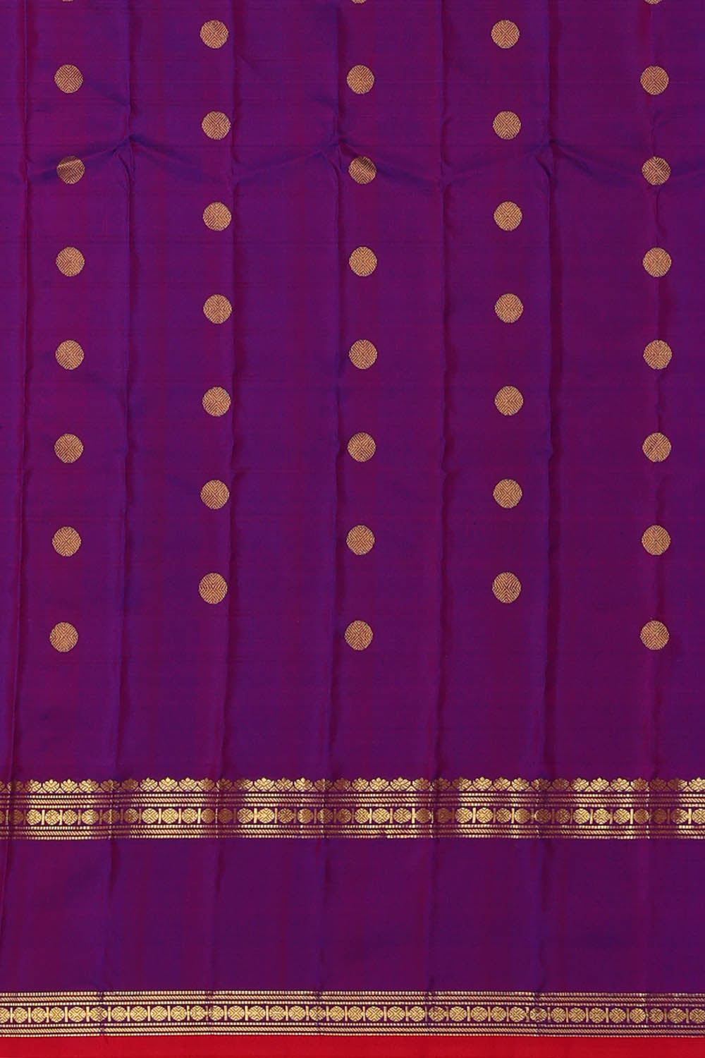 Image of Gadwal Silk Blue Saree