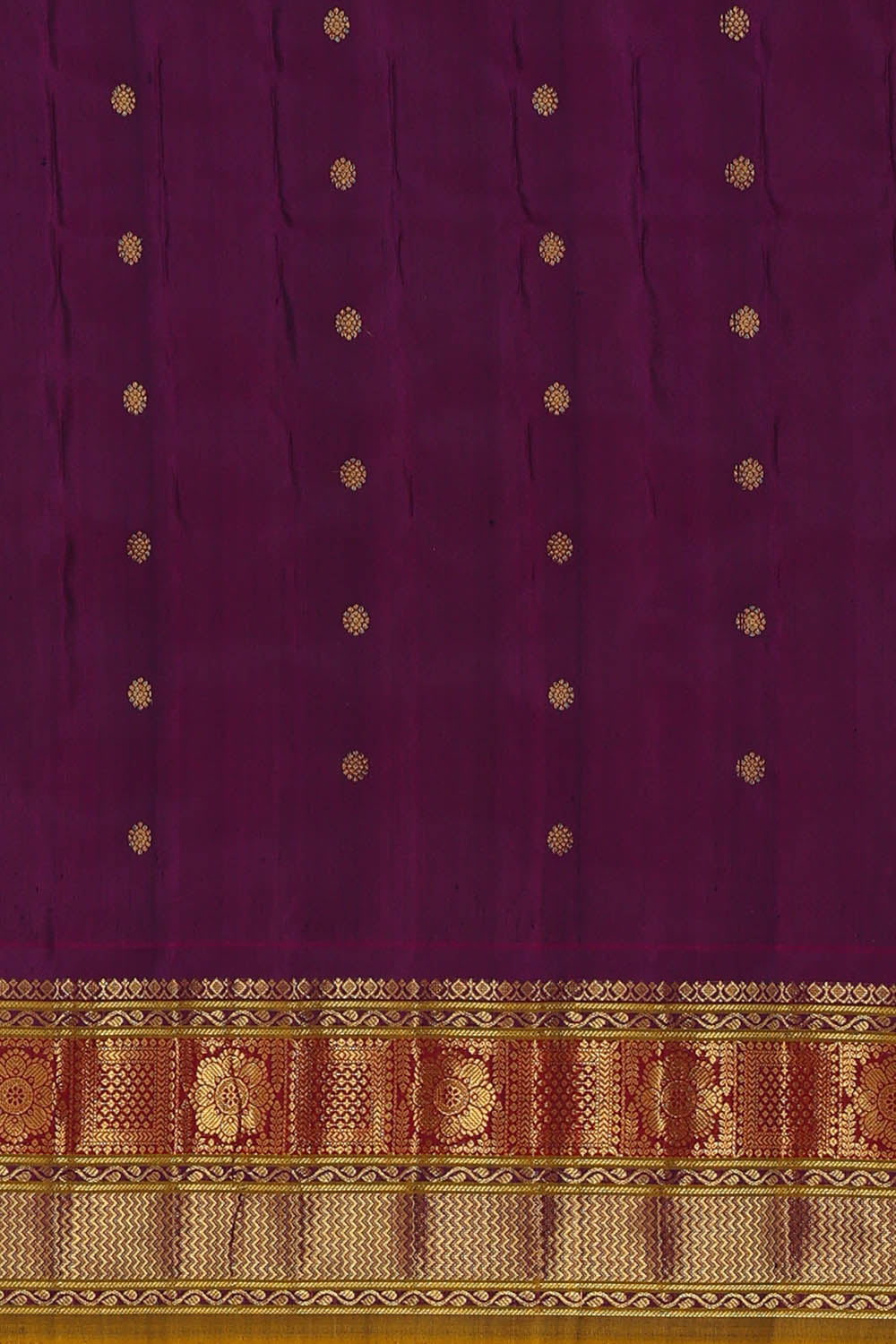 Image of Gadwal Silk Pink Saree