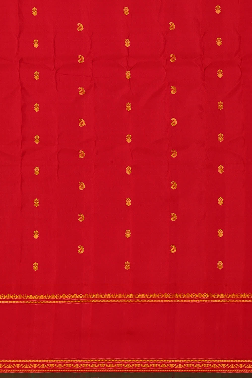 Image of Gadwal Silk Sea Green Saree