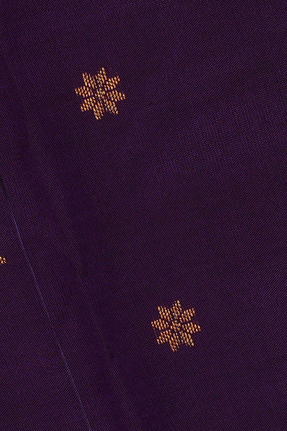 Image of Gadwal Silk Navy Blue Saree