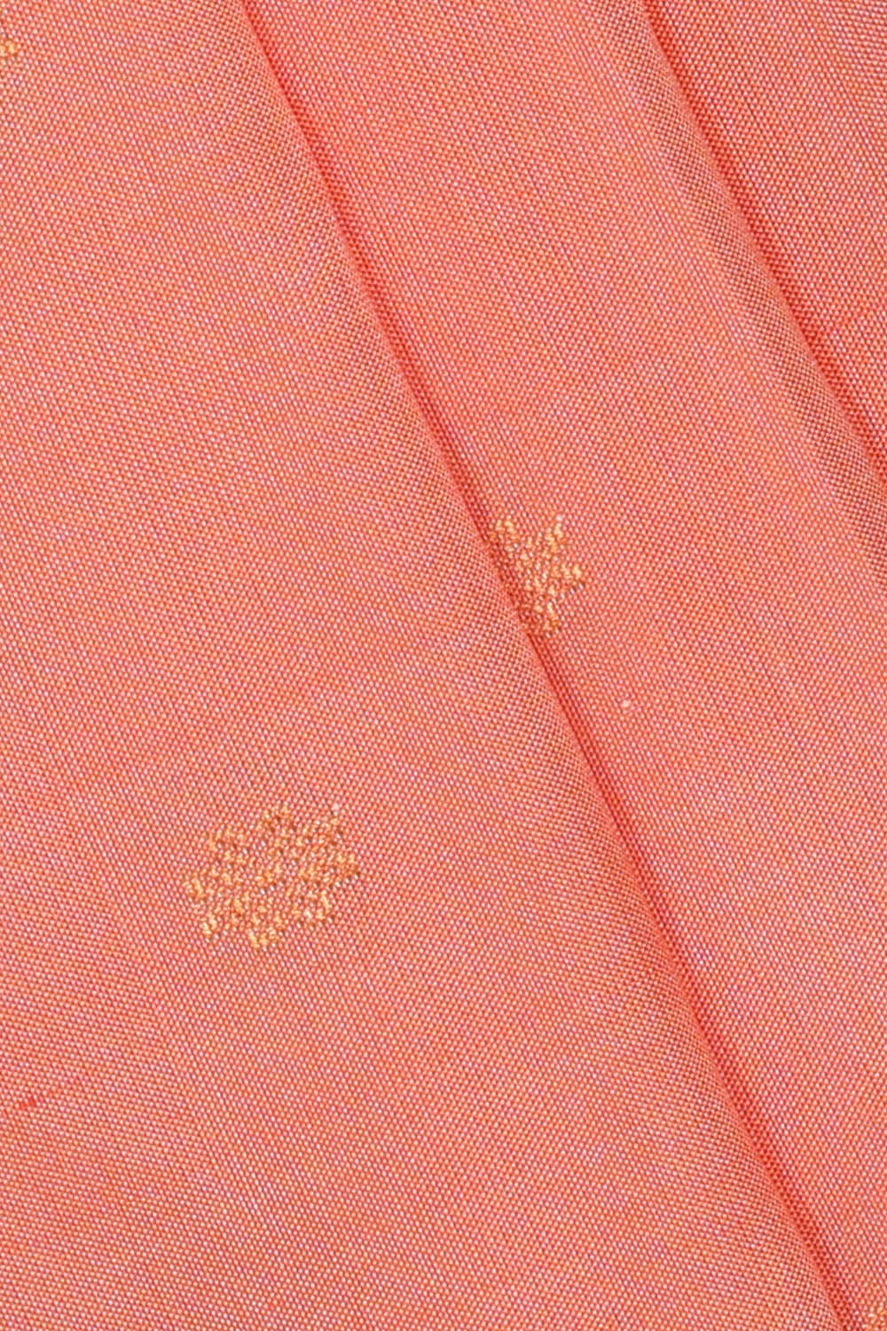 Image of Gadwal Silk Peach Saree
